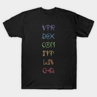 Character Abilities - Dungeons and Dragons Rainbow T-Shirt